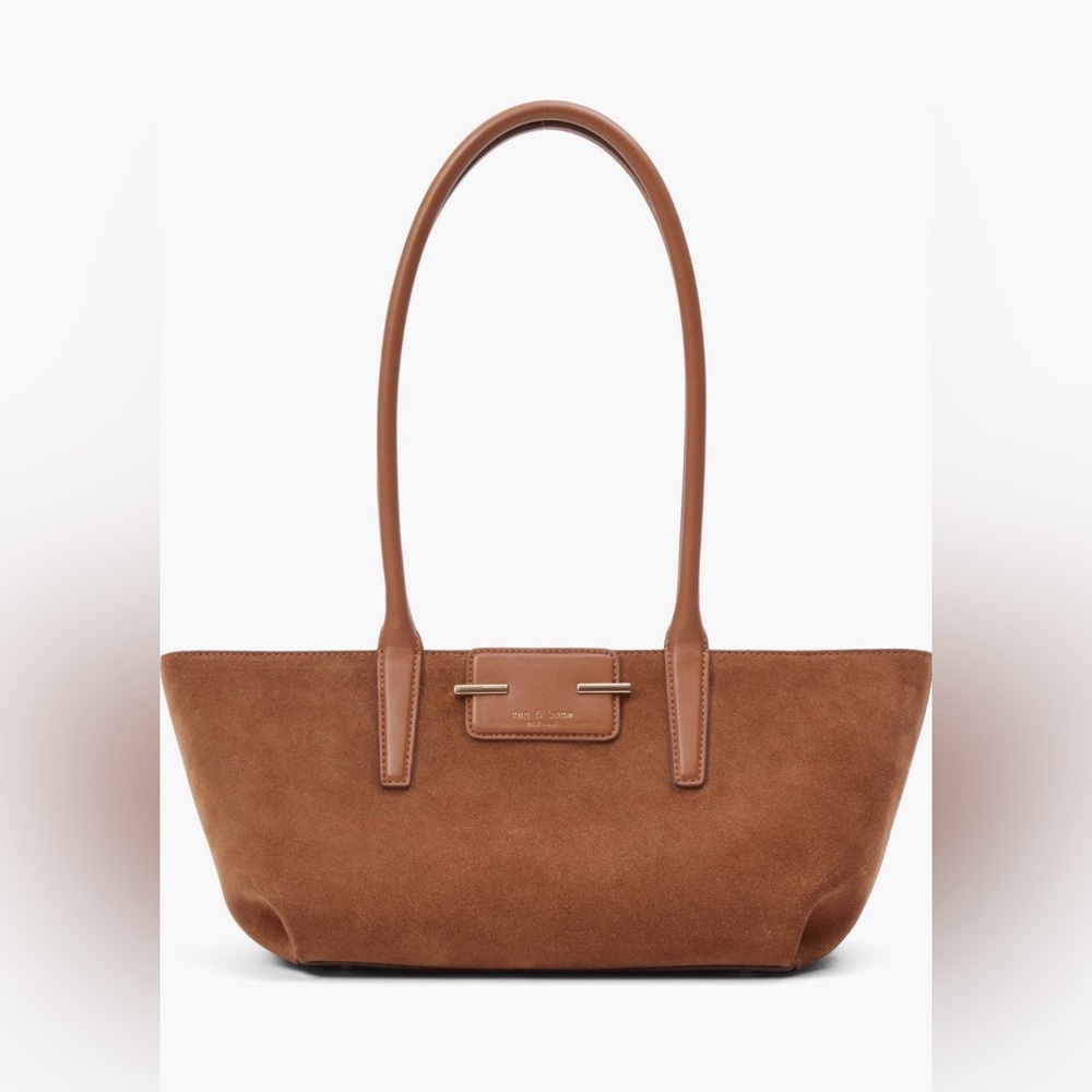 Rag & Bone Suede Realm Satchel Golden Brown NWT